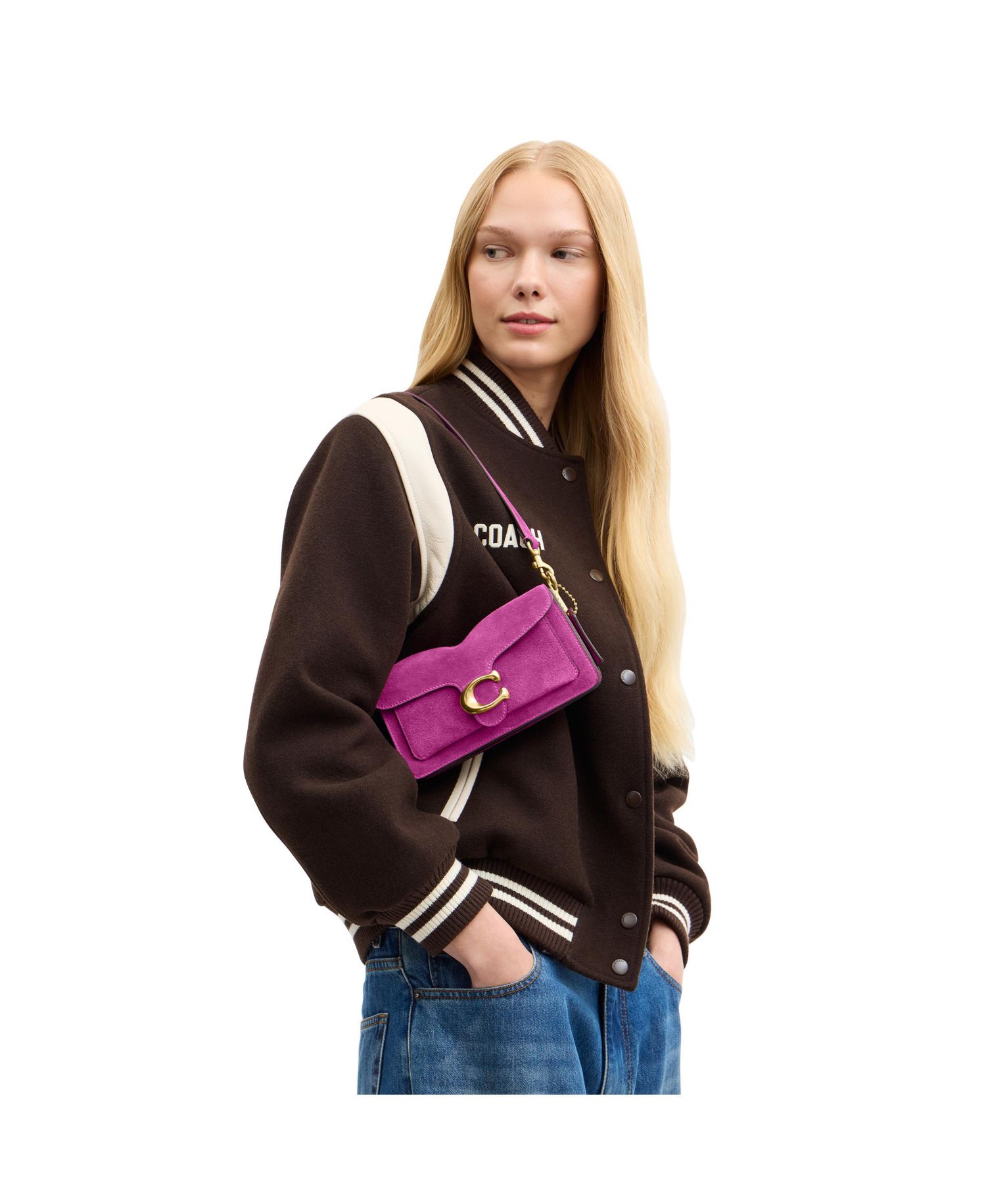 Suede Small Tabby Shoulder Bag 20