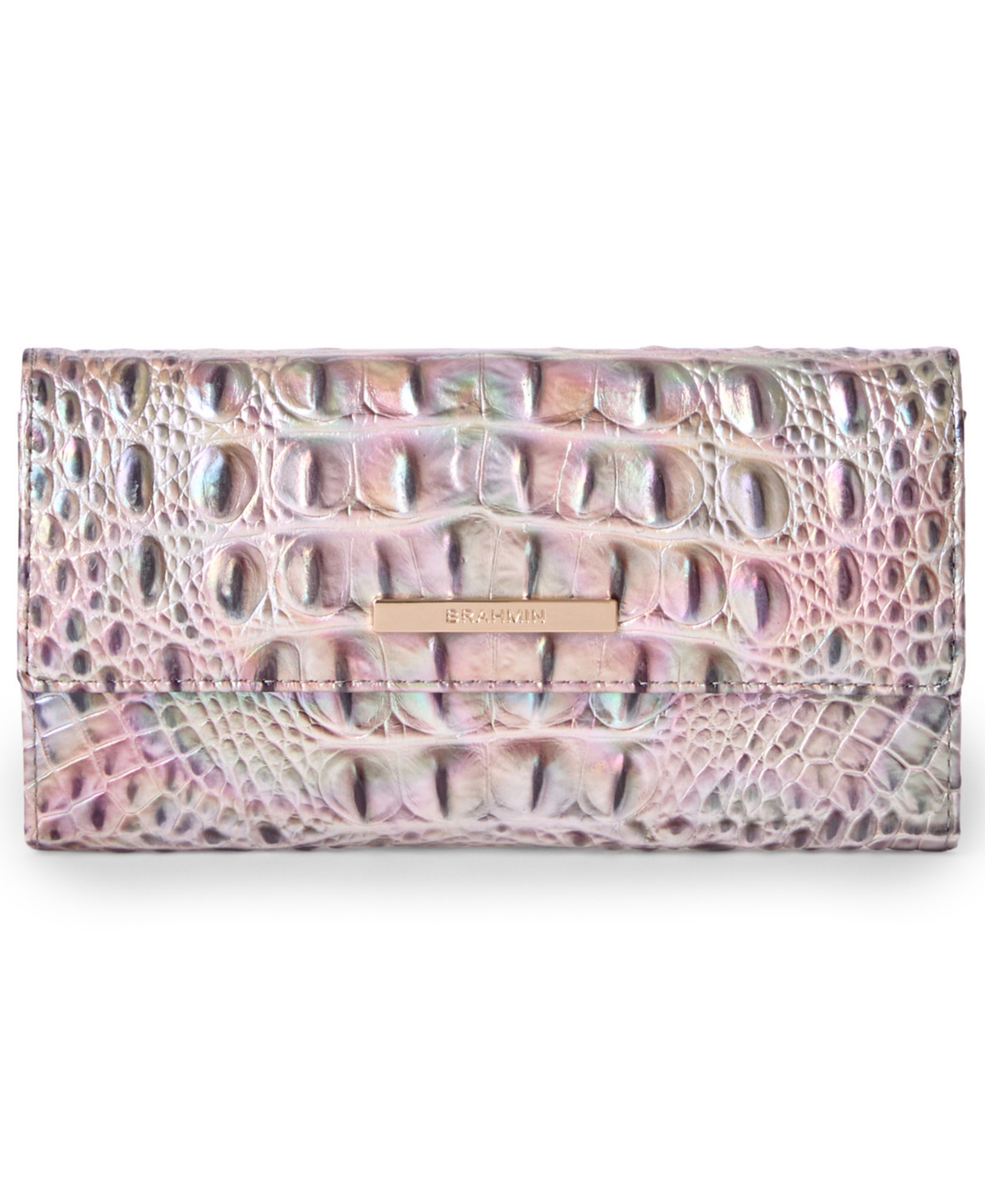 Brahmin Cordelia Embossed Leather Wallet - Silk Mist