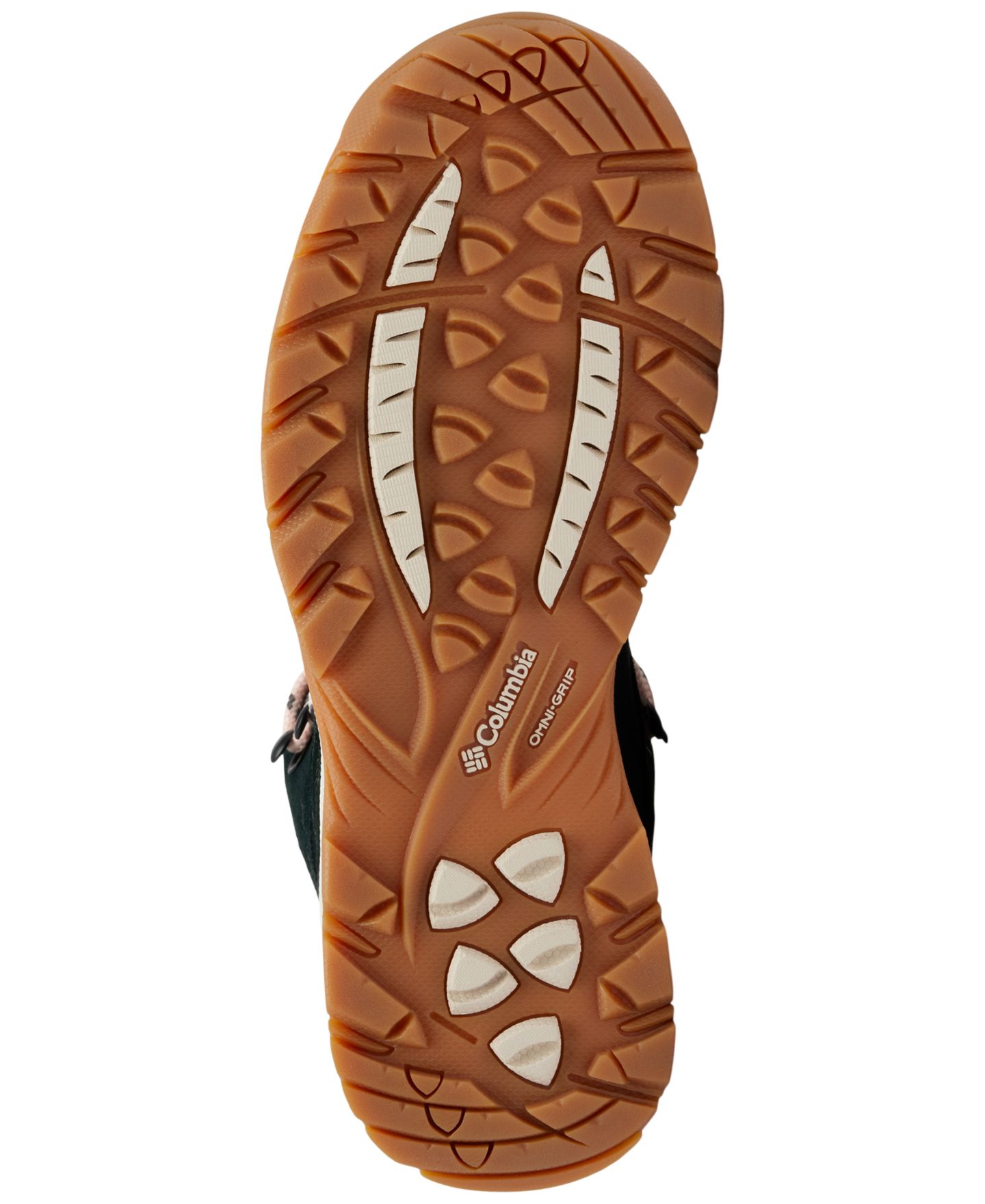 Женские ботинки Columbia Newton Ridge Plus Amped Waterproof Hiking Booties, цвет: Чёрный / Пудровый розовый — фото 6