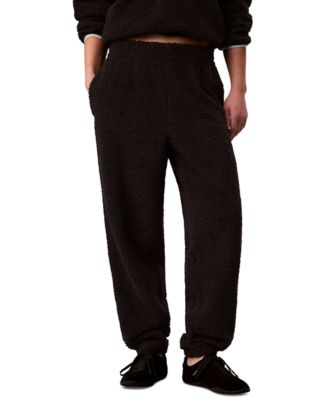 Women's Sherpa Pull-On Mid-Rise Joggers