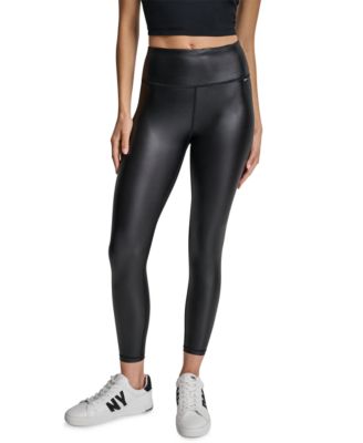 Women's Athleather High-Waist 7/8-Length Faux Leather Leggings