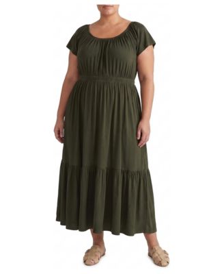 Plus Size Kahlo Liquid Jersey Dress