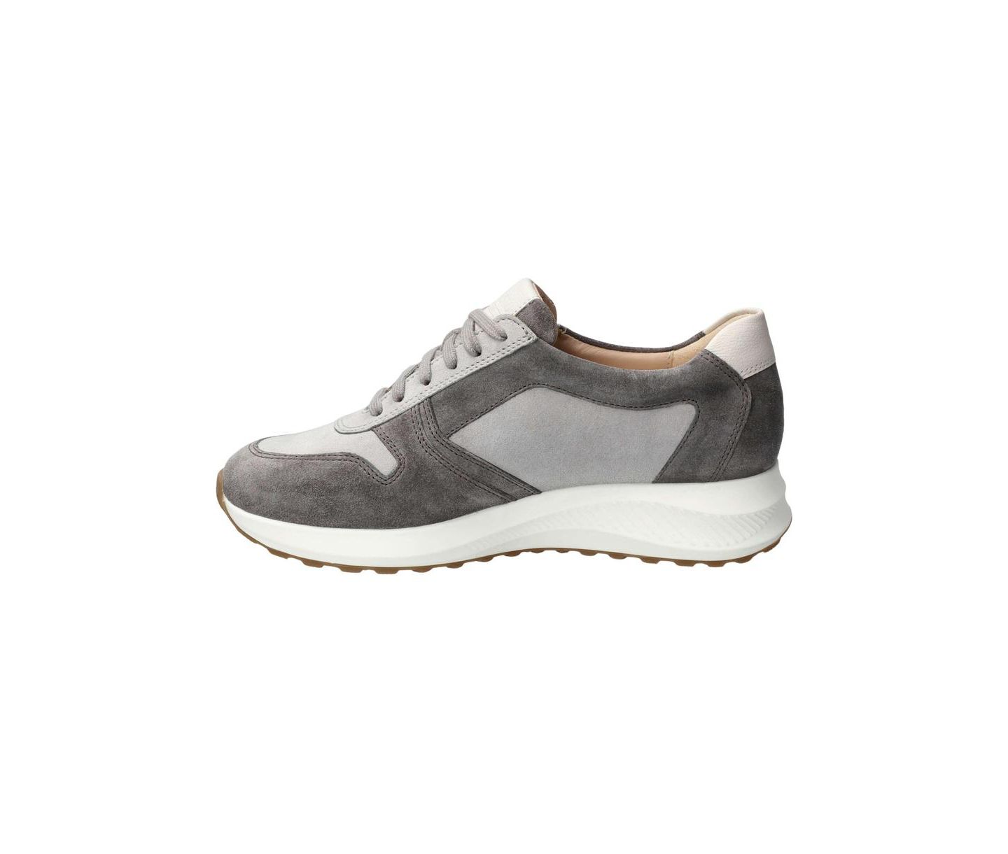 Женские кроссовки Mephisto Kim Suede Leather Zip, цвет: Серый — фото 2