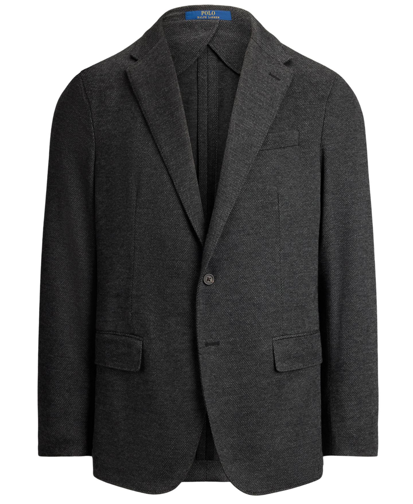Мужской пиджак Polo Ralph Lauren Polo Soft Modern-Fit Knit Broken-Twill Suit, цвет: Угольный разноцветный — фото 6