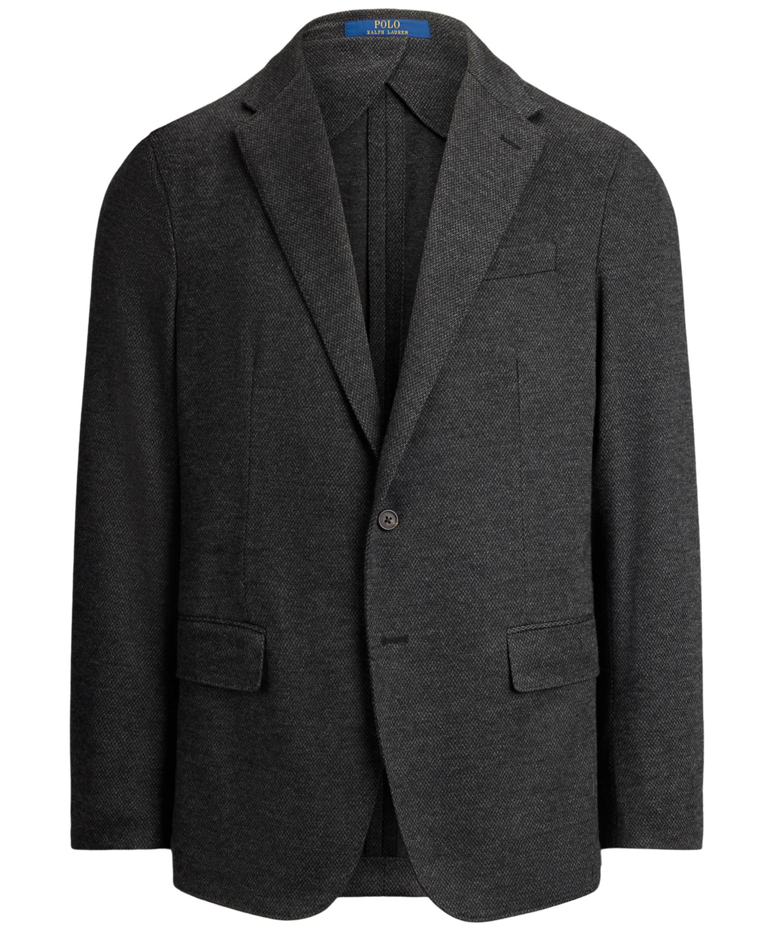 Men's Polo Soft Modern-Fit Knit Broken-Twill Suit Jacket