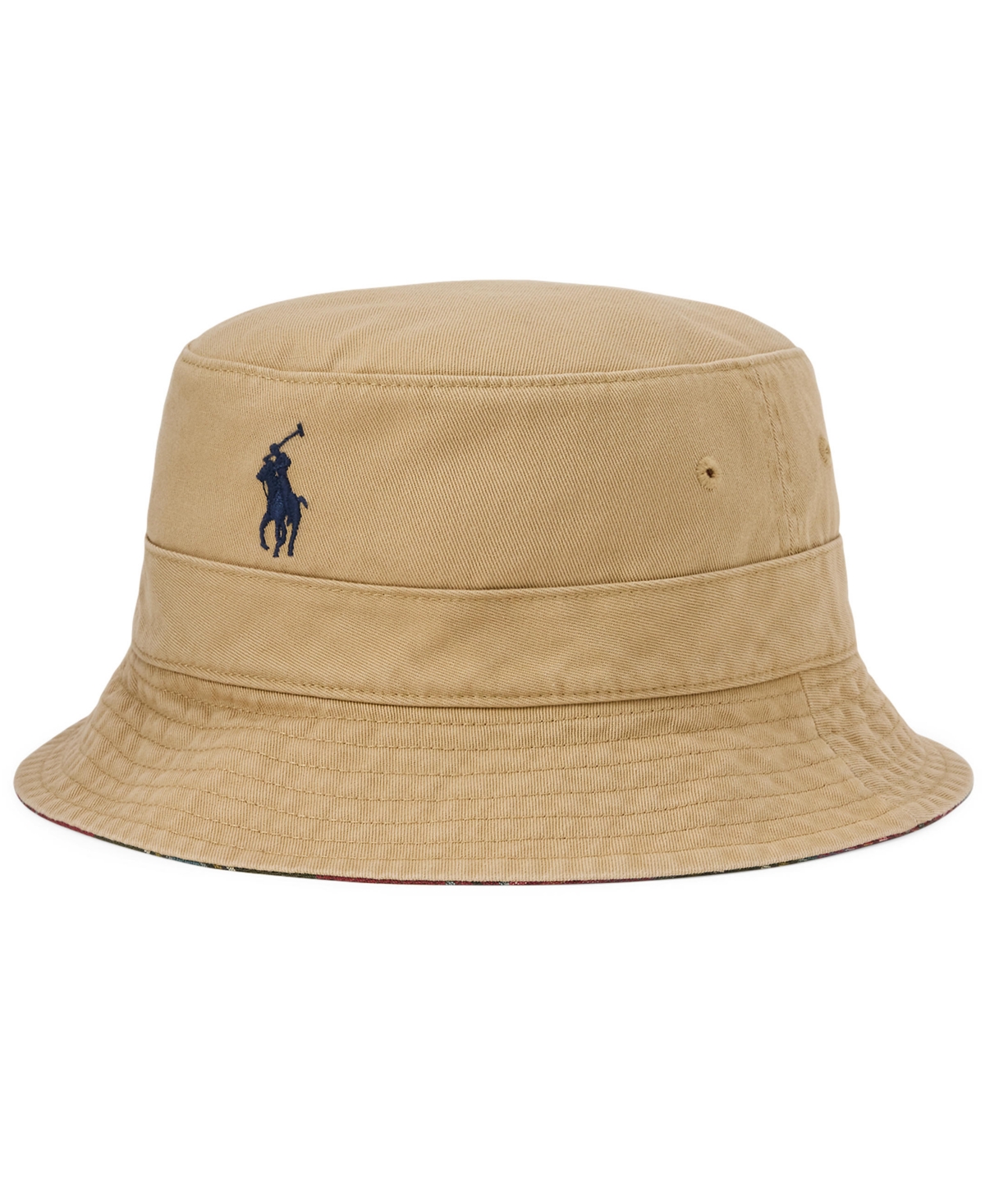Polo Ralph Lauren Men's Cotton Reversible Twill-Oxford Bucket Hat