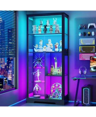 Display Cabinet with Glass Doors and Human Body Sensor