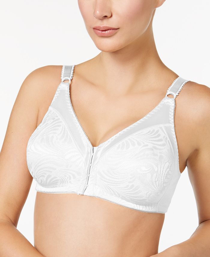 Bali Double Support Front Close Embroidered Bra DF-1003 Sz. 36B $40