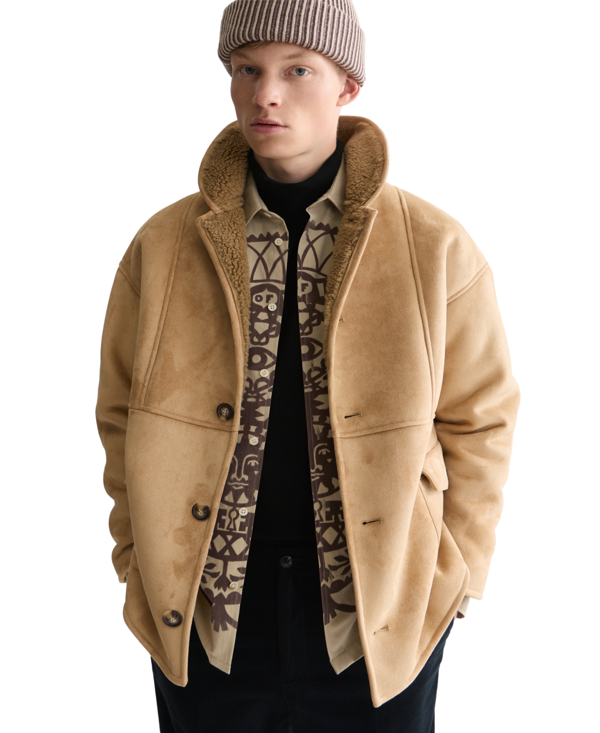 Scotch & Soda Men's Classic-Fit Faux Shearling Jacket