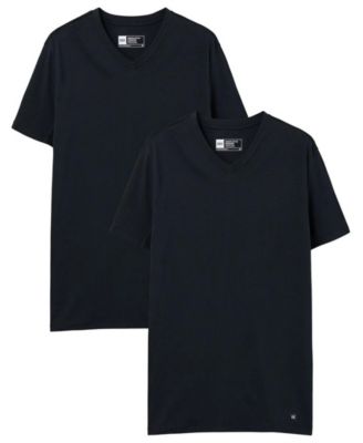 Men's DropTemp Dry Cotton-Blend V-Neck Undershirts, 2-Pack