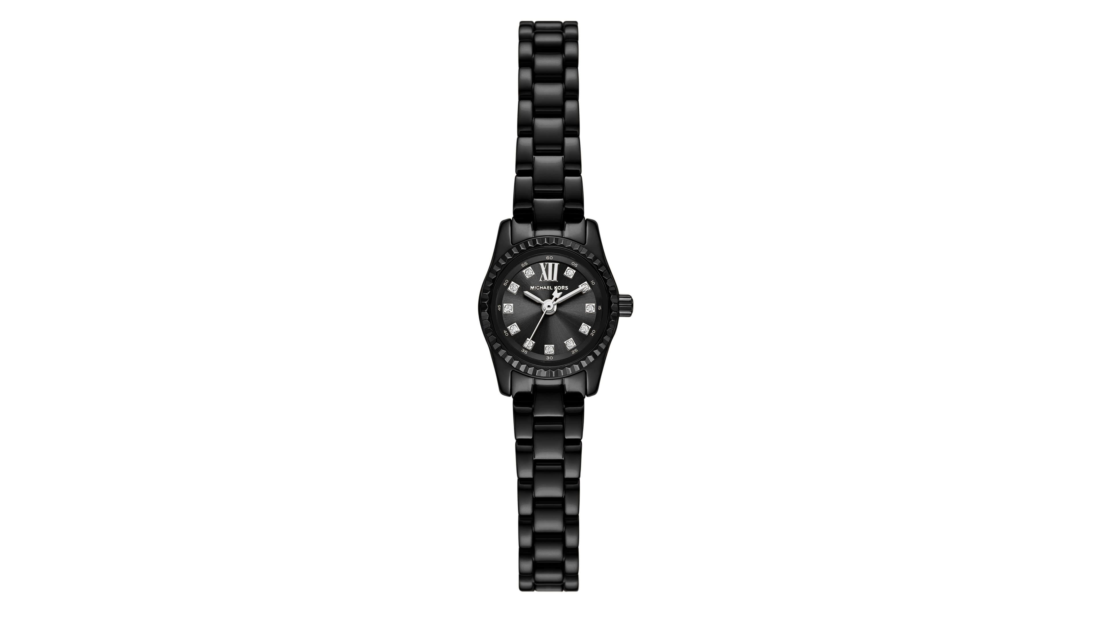 Michael Michael Kors Women's Quartz Lexington Black Stainless Steel Bracelet Watch 19mm