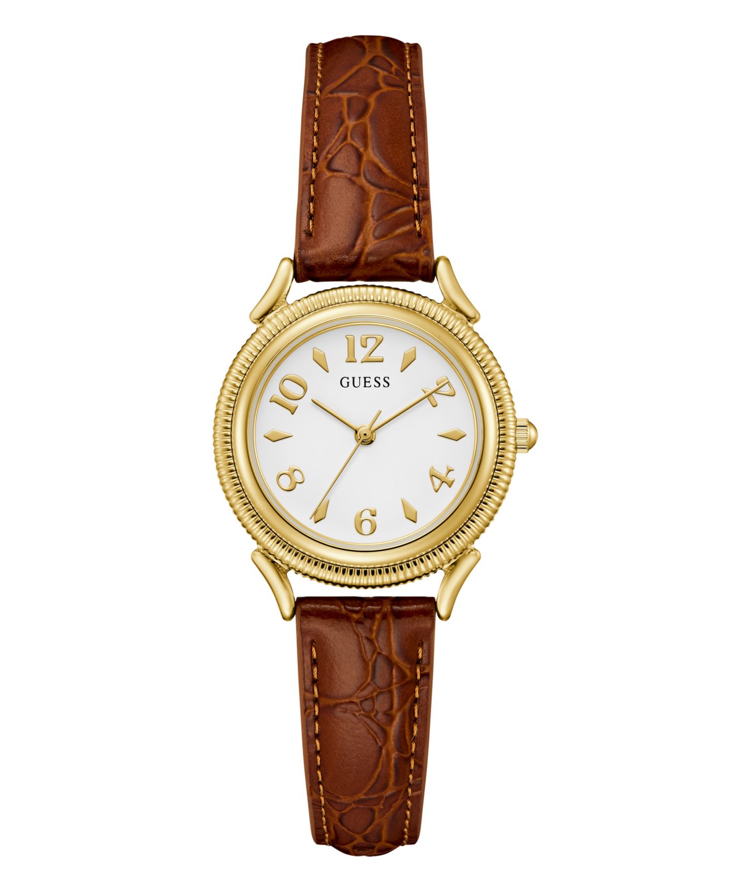 Часы GUESS Unisex Analog Quartz Brown Leather 31mm — фото 1