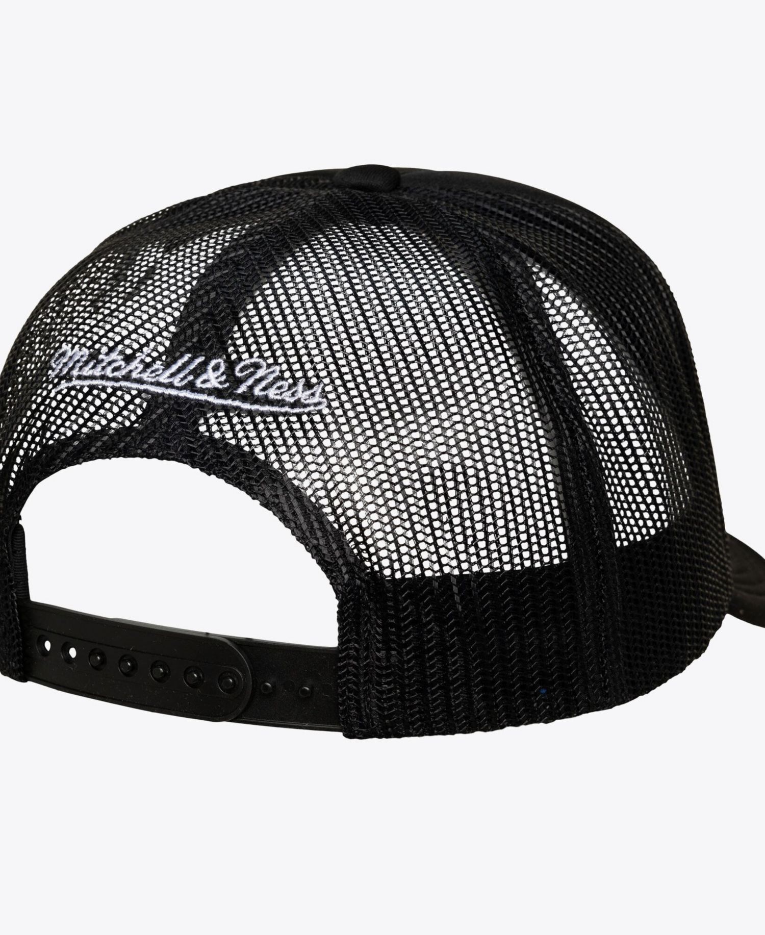 Men's and Women's Black Washington Mystics Script Pro Pinch Adjustable Trucker Hat