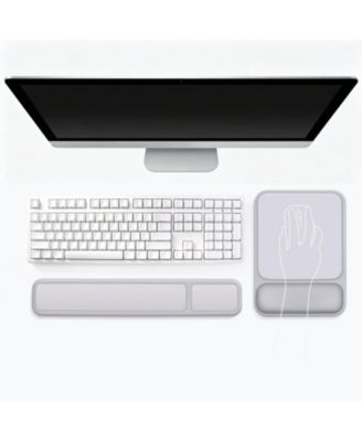 Memory Foam Keyboard Wrist Rest Mouse Pad Set Ergonomic Support
