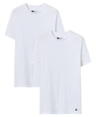Men's DropTemp&reg; Dry Cotton Rib Stitch Crew Neck T-Shirt, 2-Pack