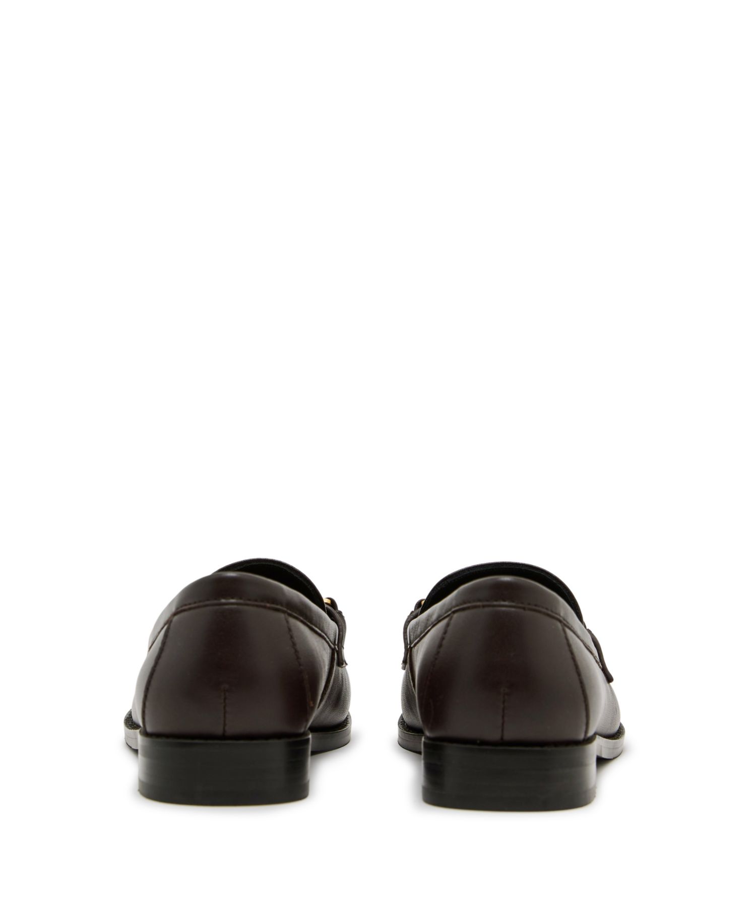 Men's Hardware Leather Almond-Toe Loafers