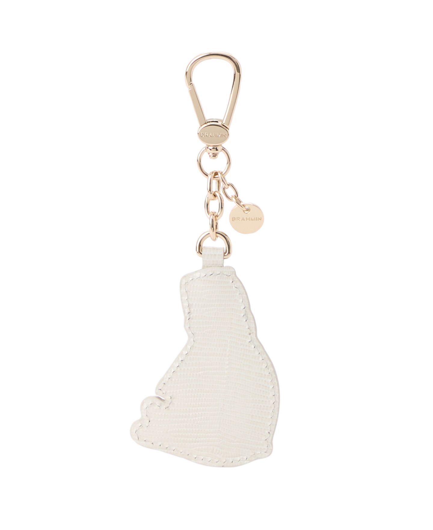 Женский брелок Brahmin Polar Bear Hangoff Leather Bag Charm, цвет: Шёлковый туманный — фото 2