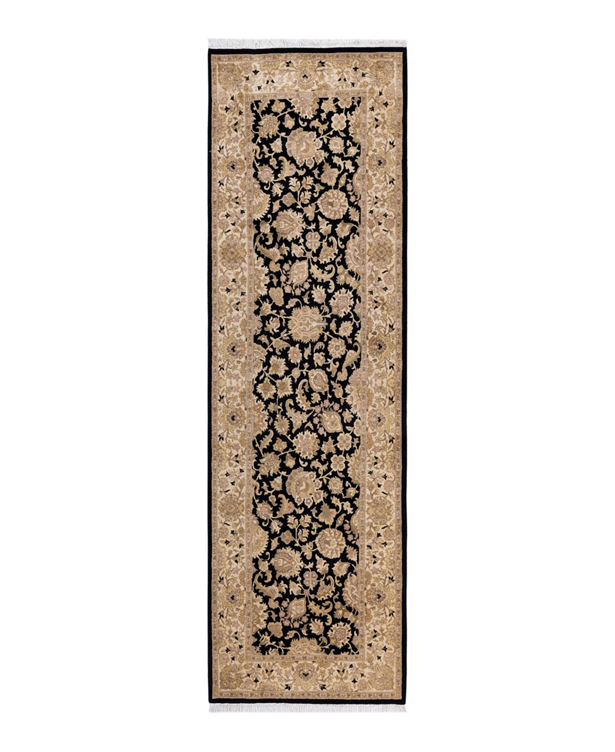 Adorn Handwoven Rugs Mogul M1691 2'7" x 8'7" Runner Area Rug - Black