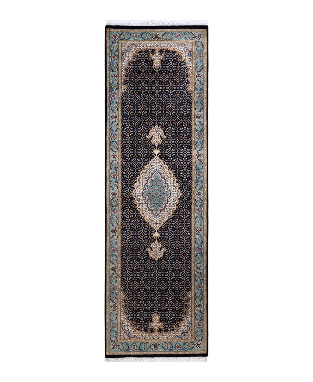 Adorn Handwoven Rugs Mogul M1767 2'7" x 8'4" Runner Area Rug - Blue
