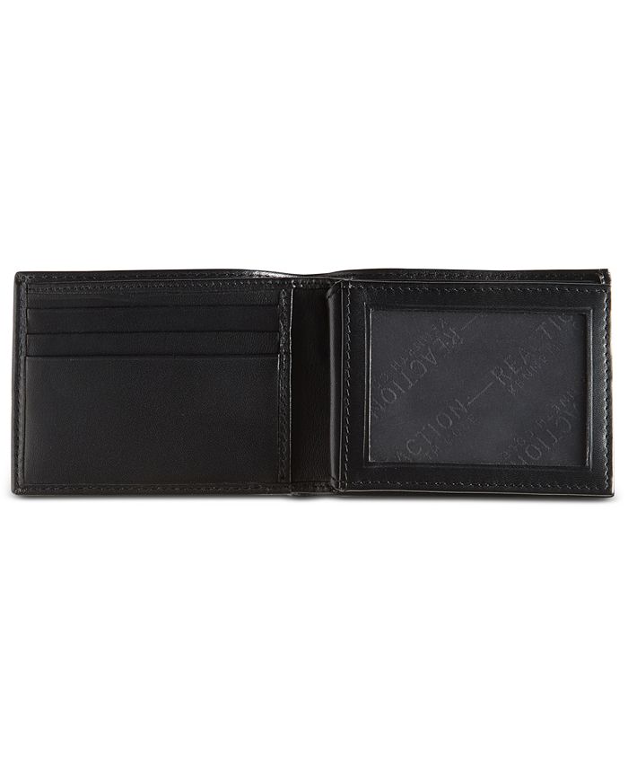 Kenneth Cole Reaction Men's Leather Nappa RFID Extra-Capacity Slimfold ...