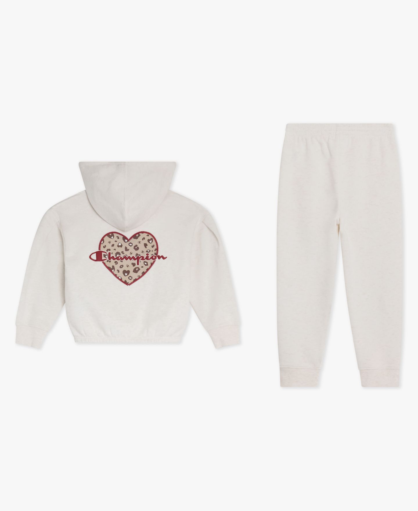 Комплект Champion Full-Zip Hoodie and Joggers, 2-Piece Set для девочек, цвет: Рыжевато-коричневый — фото 6