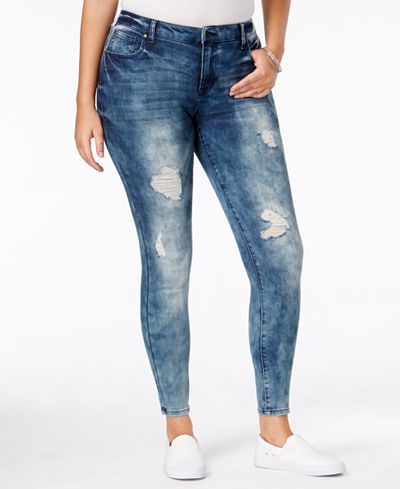 Body Sculpt by Celebrity Pink Trendy Plus Size The Slimmer Skinny Jeans
