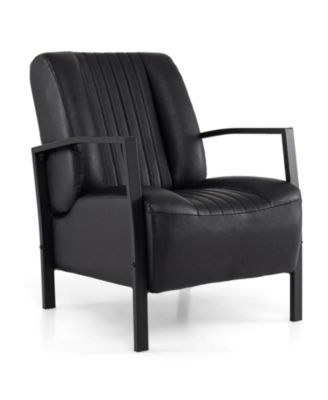 Accent Chair with Metal Frame, Padded Seat and Back for Living Room