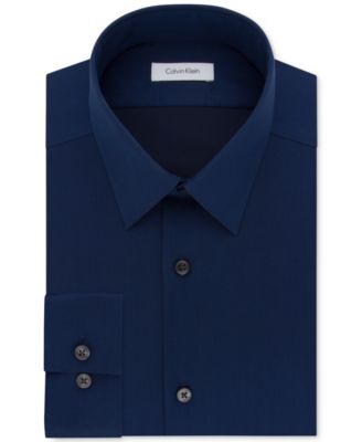 Men's Slim-Fit Non-Iron Herringbone Dress Shirt