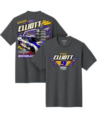 Men's Heather Gray Chase Elliott Brickyard 400 NAPA Driver T-Shirt