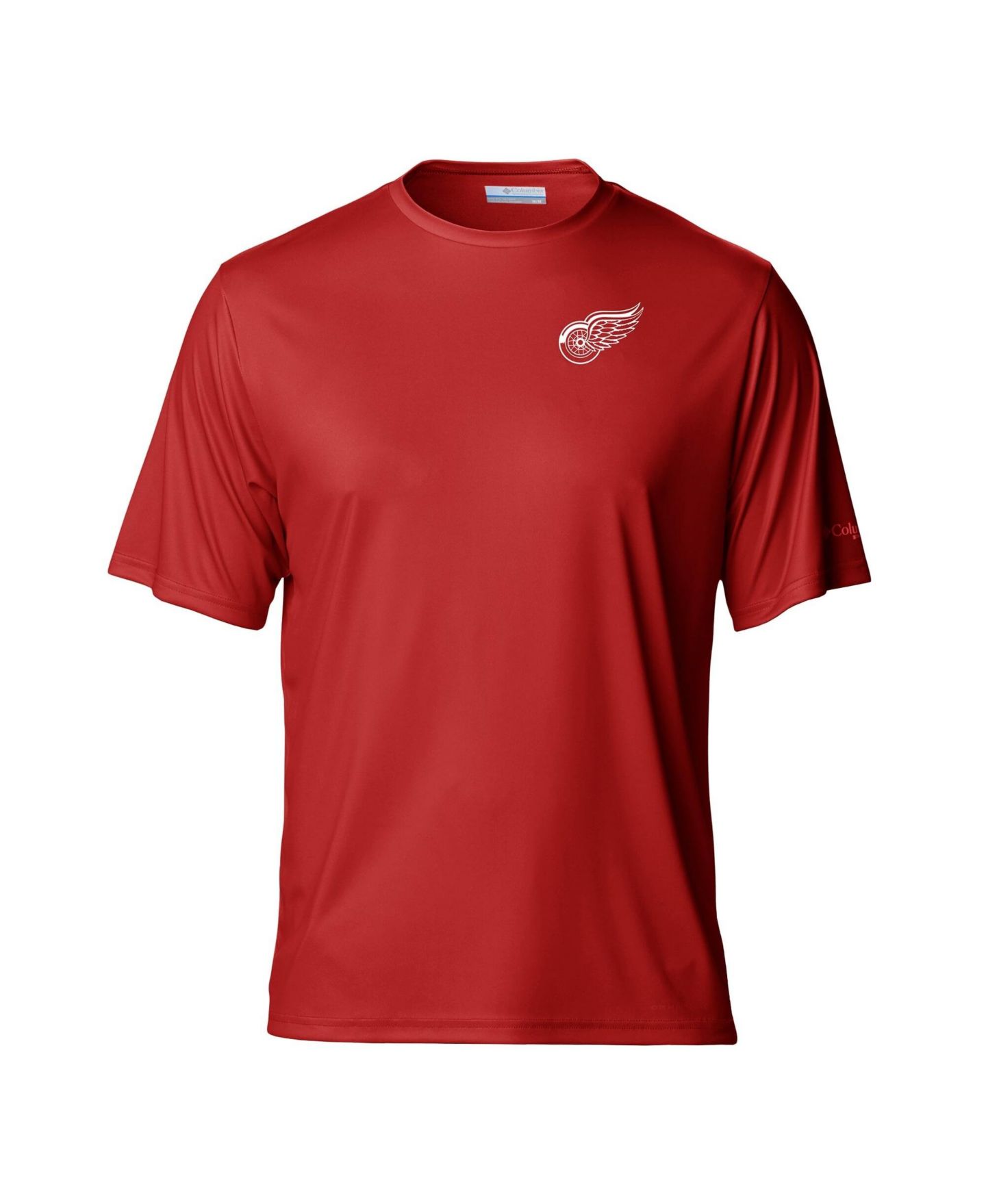 Мужская футболка Columbia PFG Red Detroit Red Wings Terminal Tackle Omni-Shade — фото 2