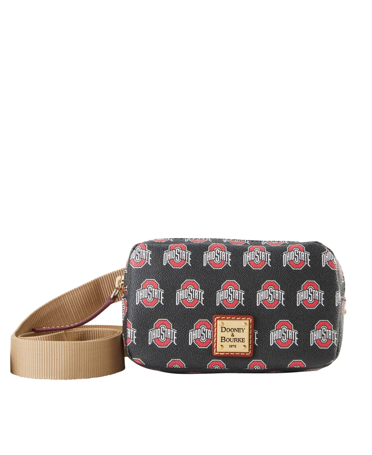 Dooney & Bourke Women's Ohio State Buckeyes Signature Adjustable Belt Bag - Black