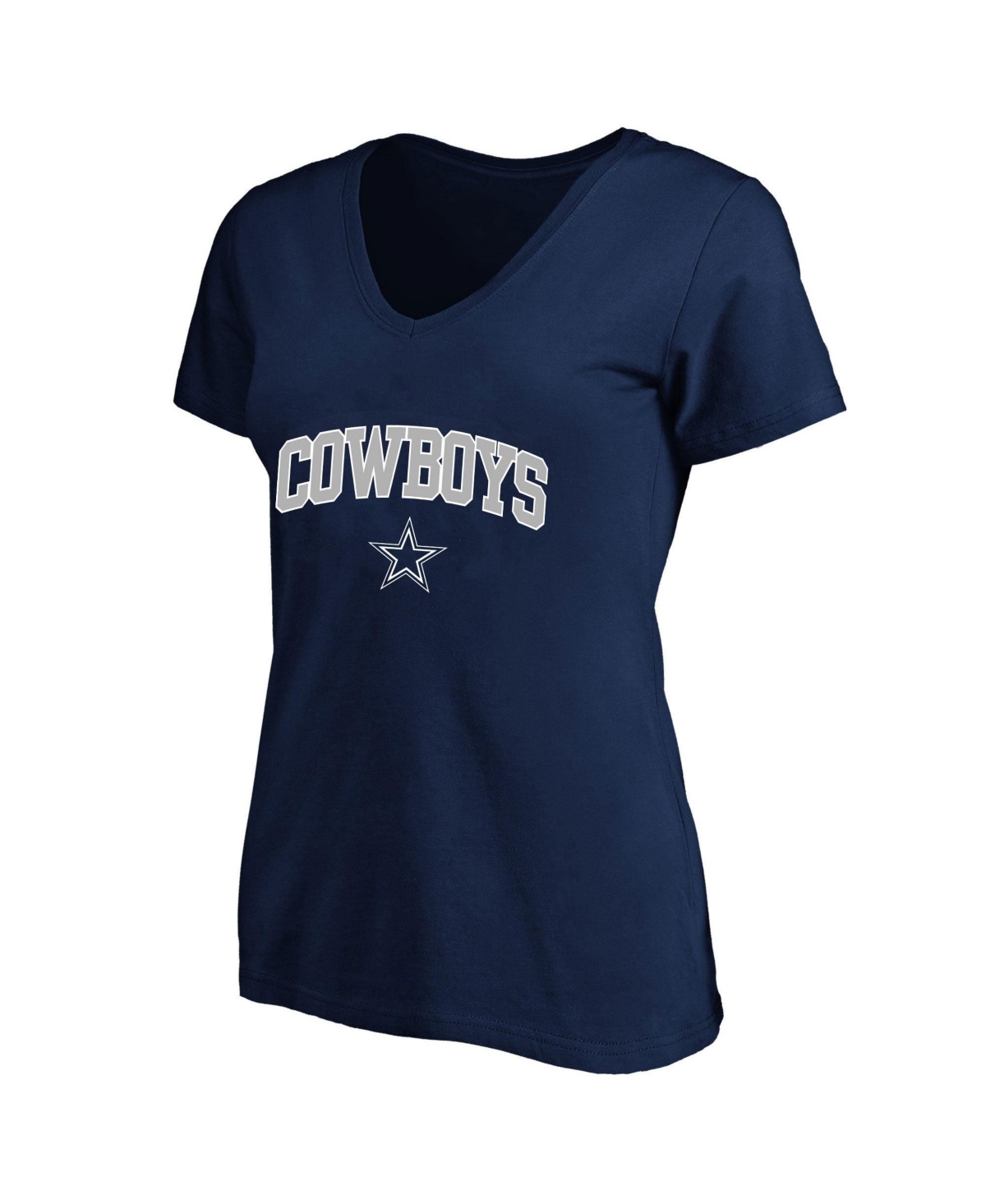 Fanatics Women's Plus Dallas Cowboys V-Neck Short-Sleeve T-Shirt