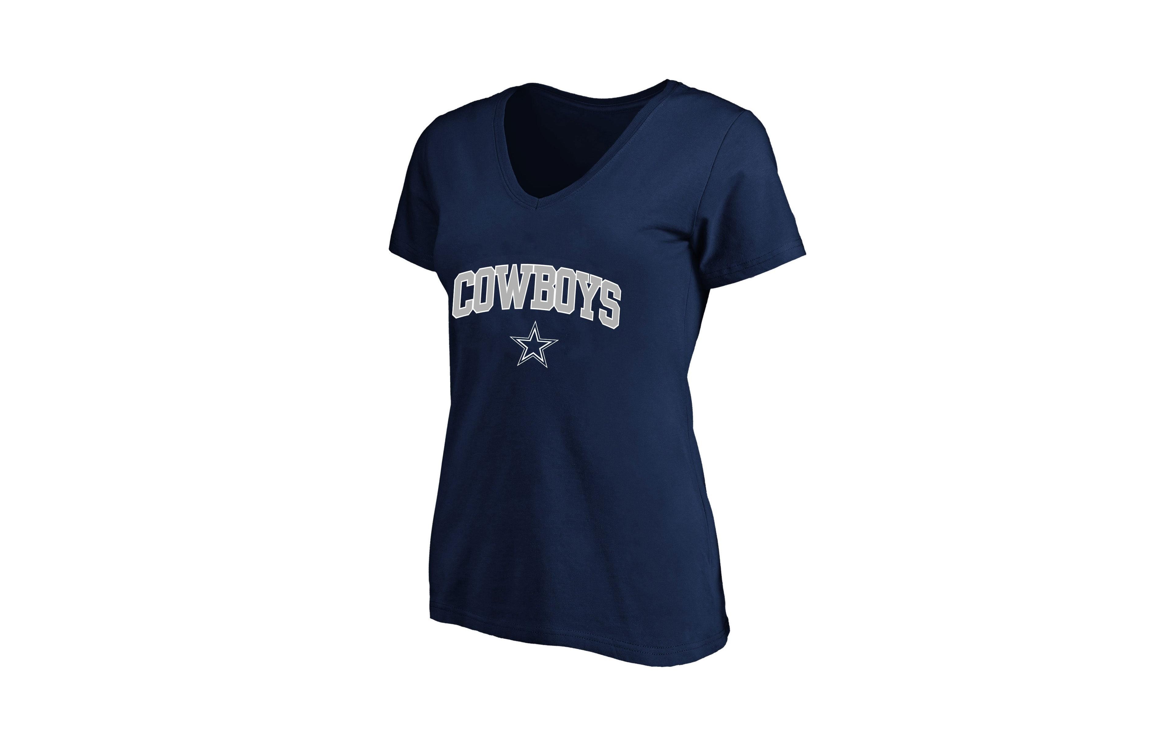 Fanatics Women's Plus Dallas Cowboys V-Neck Short-Sleeve T-Shirt