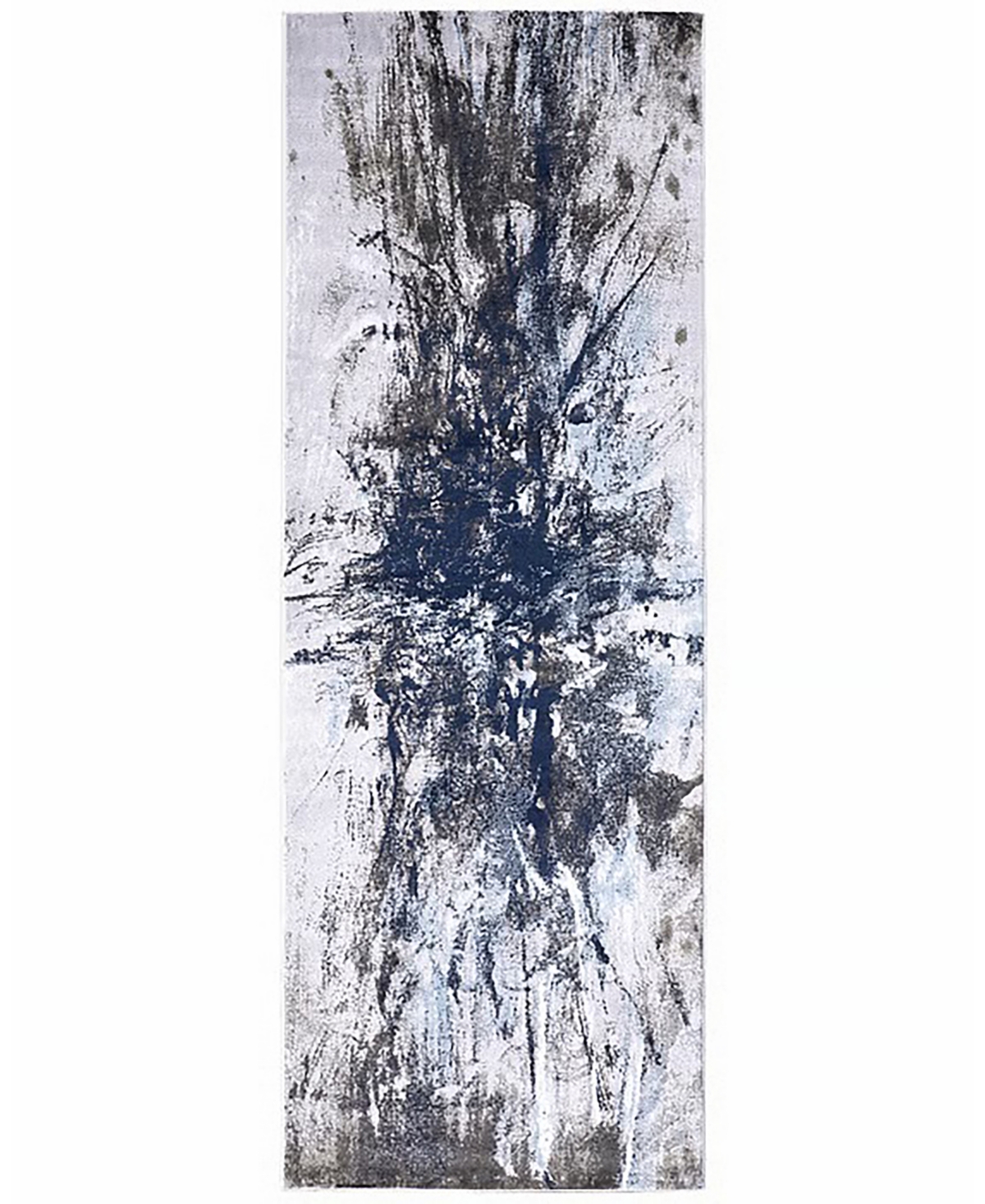 Feizy Gaspar R3833 White 2'10" x 8' Runner Rug