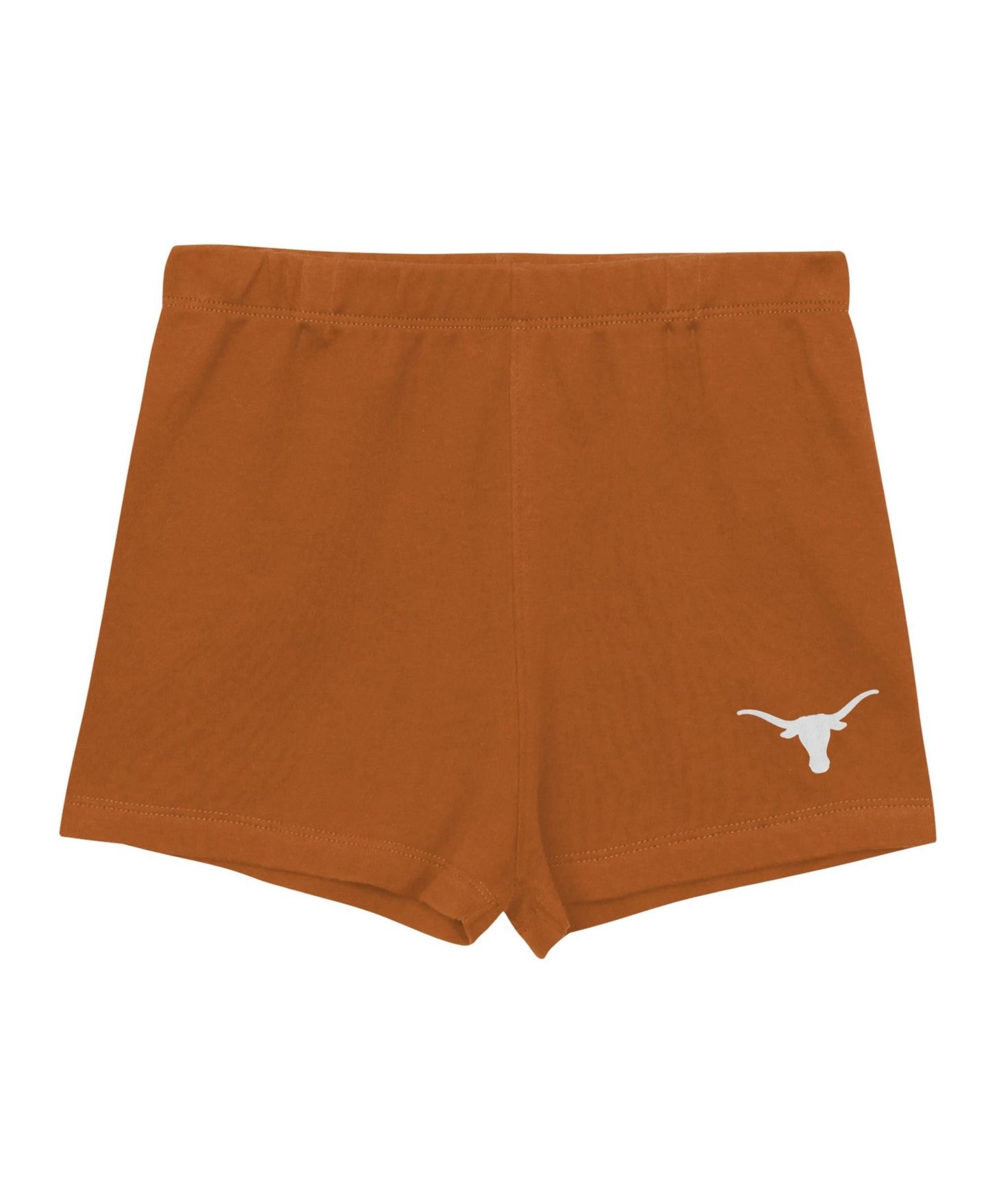 Детский комплект Outerstuff Girls Preschool Texas Orange/White Texas Longhorns Cutest Player V-Neck T-Shirt & Shorts Set — фото 4
