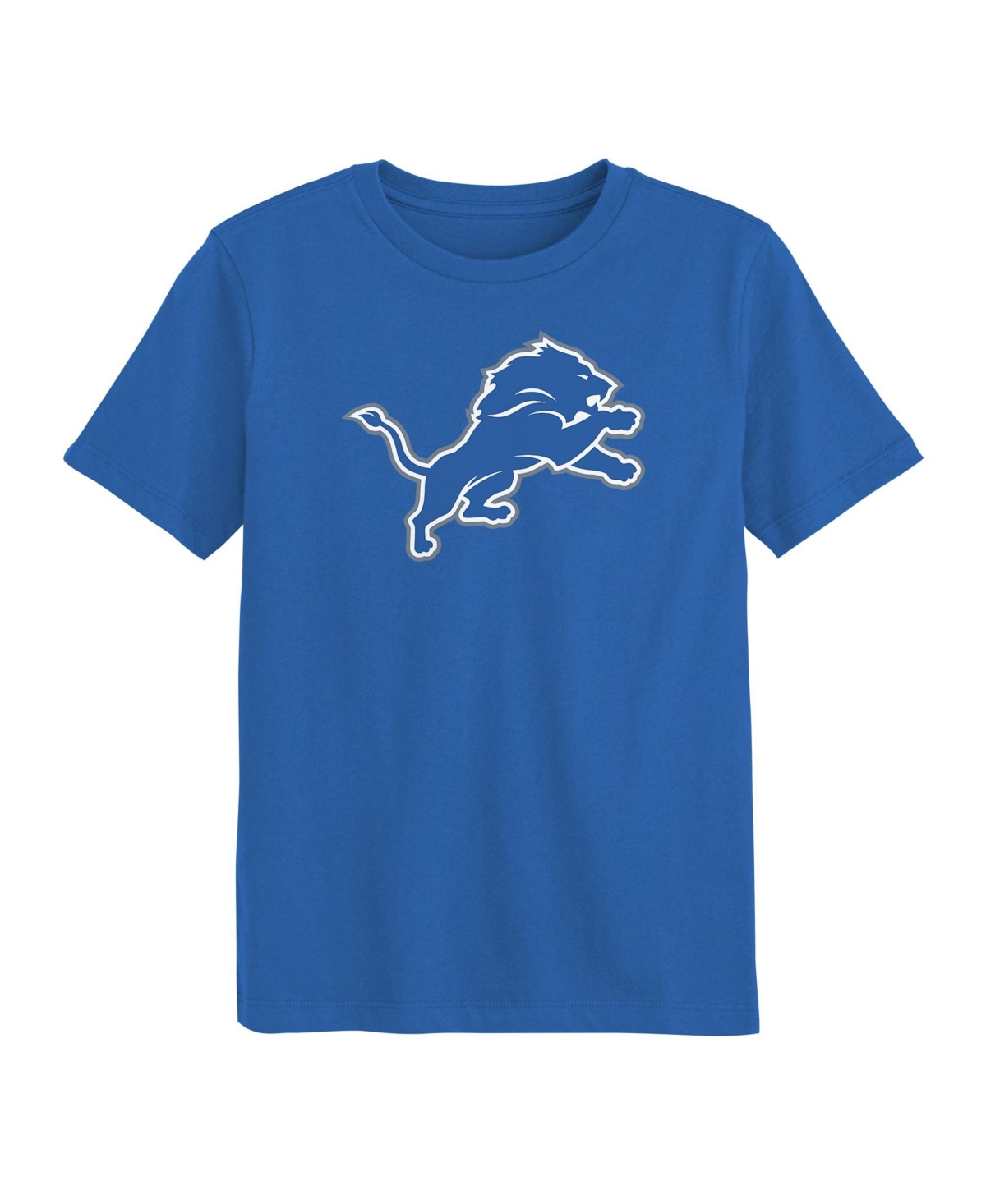 Outerstuff Boys' and Girls' 2T-5T Detroit Lions Screen Print T-Shirt - Blue