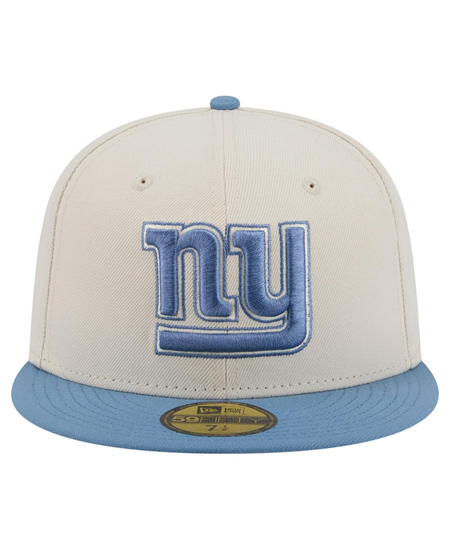 Мужские головные уборы New Era Cream/Blue New York Giants Color Pack 59FIFTY Fitted Hat — фото 2