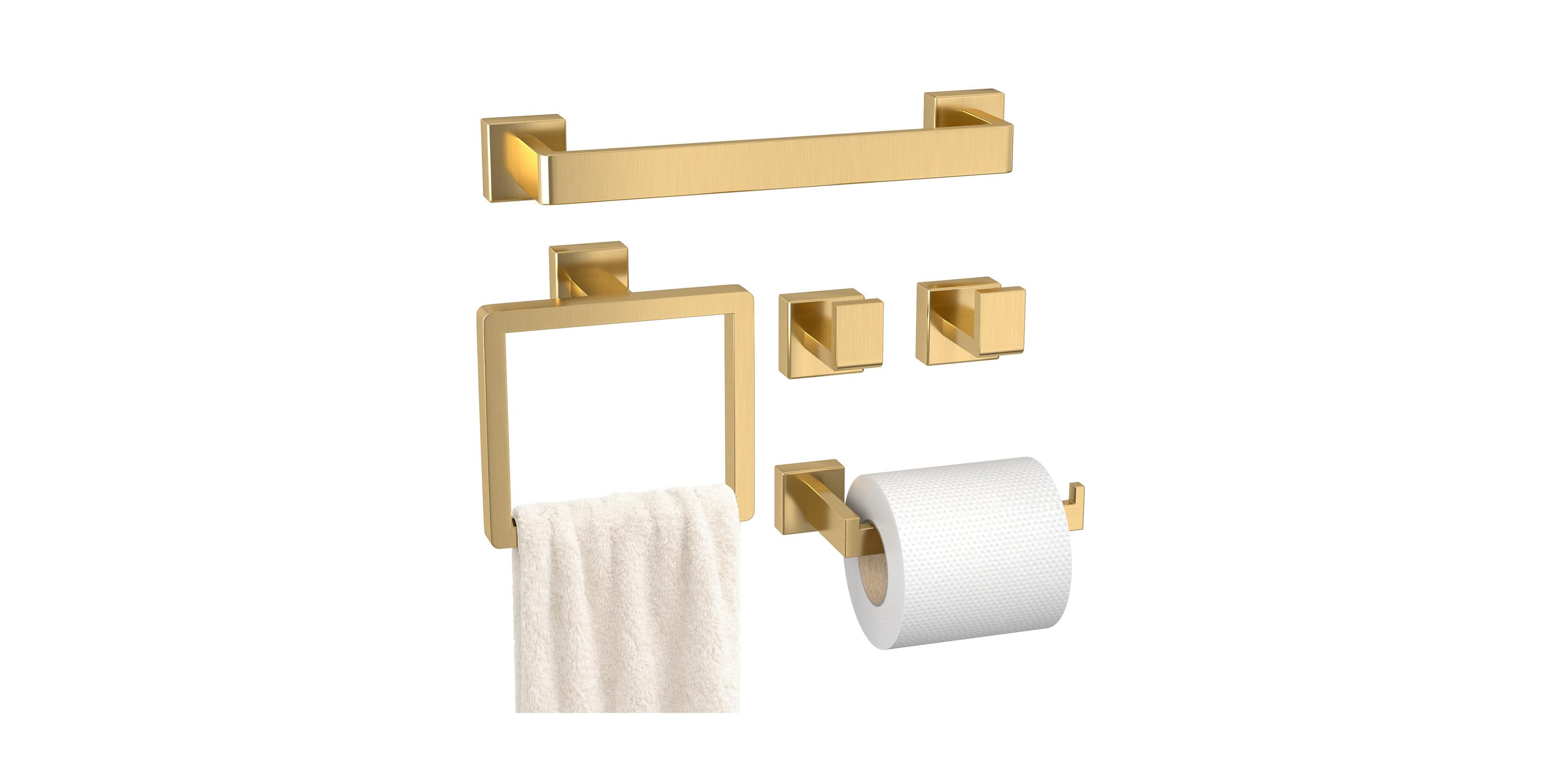 Cyqbd 5 Piece 16"Bathroom Hardware Accessories Set Towel Bar
