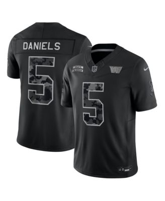 Men's Nike Jayden Daniels Black Washington Commanders 2026 Salute to Service Limited Jersey