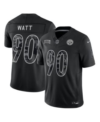 Men's Nike T.J. Watt Black Pittsburgh Steelers 2026 Salute to Service Limited Jersey