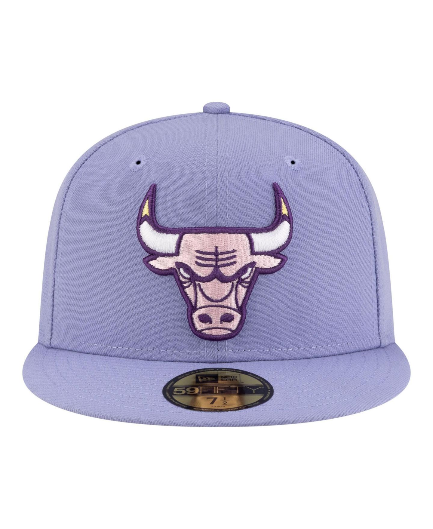 Мужские головные уборы New Era Lavender Chicago Bulls Color Pack 59FIFTY Fitted Hat — фото 2