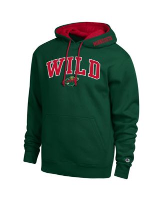 Men's Green Minnesota Wild Contrast Hoodie