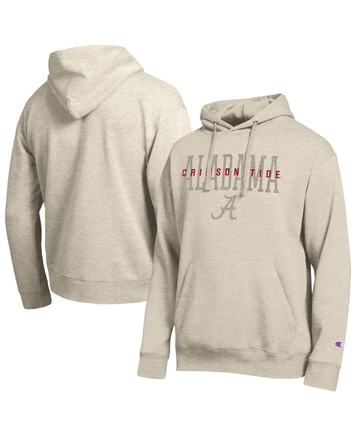 Champion Men's Alabama Crimson Tide All-Star Neutral Stack Graphic Relaxed-Fit Hoodie
