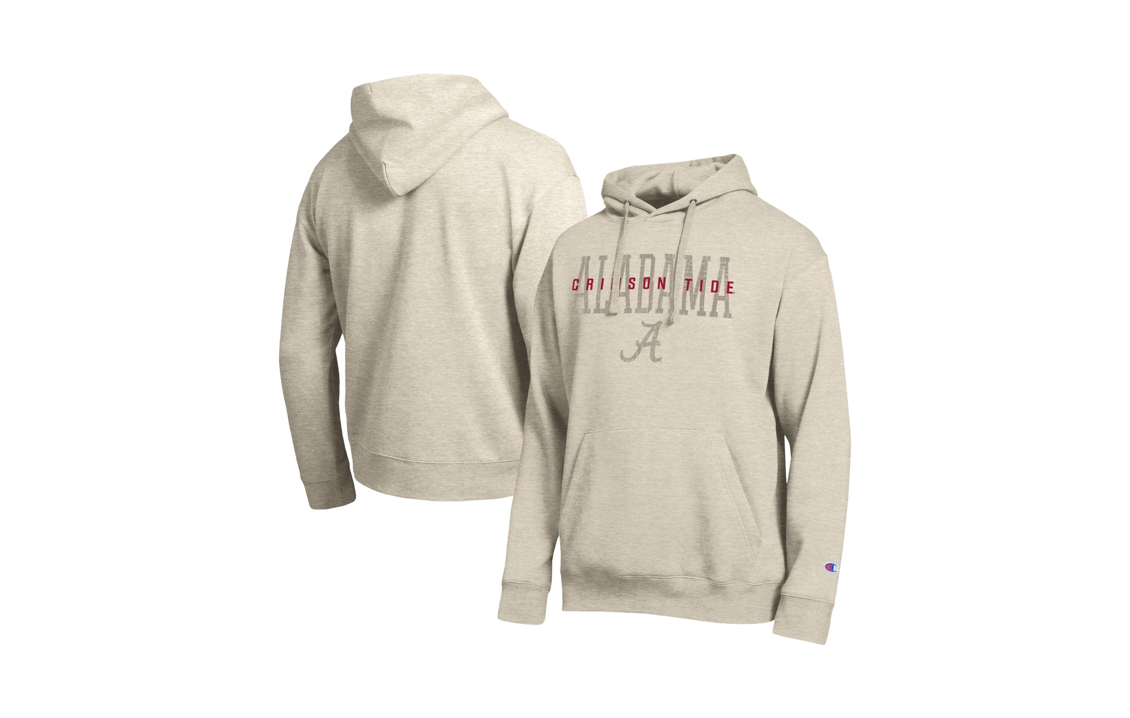 Champion Men's Alabama Crimson Tide All-Star Neutral Stack Graphic Relaxed-Fit Hoodie