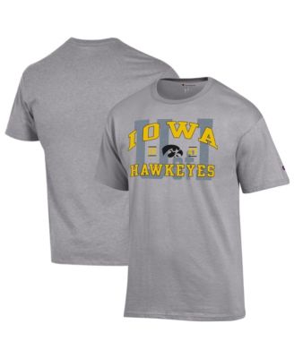 Men's Heather Gray Iowa Hawkeyes Varsity T-Shirt