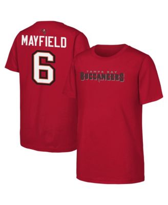 Big Boys and Girls Baker Mayfield Red Tampa Bay Buccaneers Name & Number T-Shirt