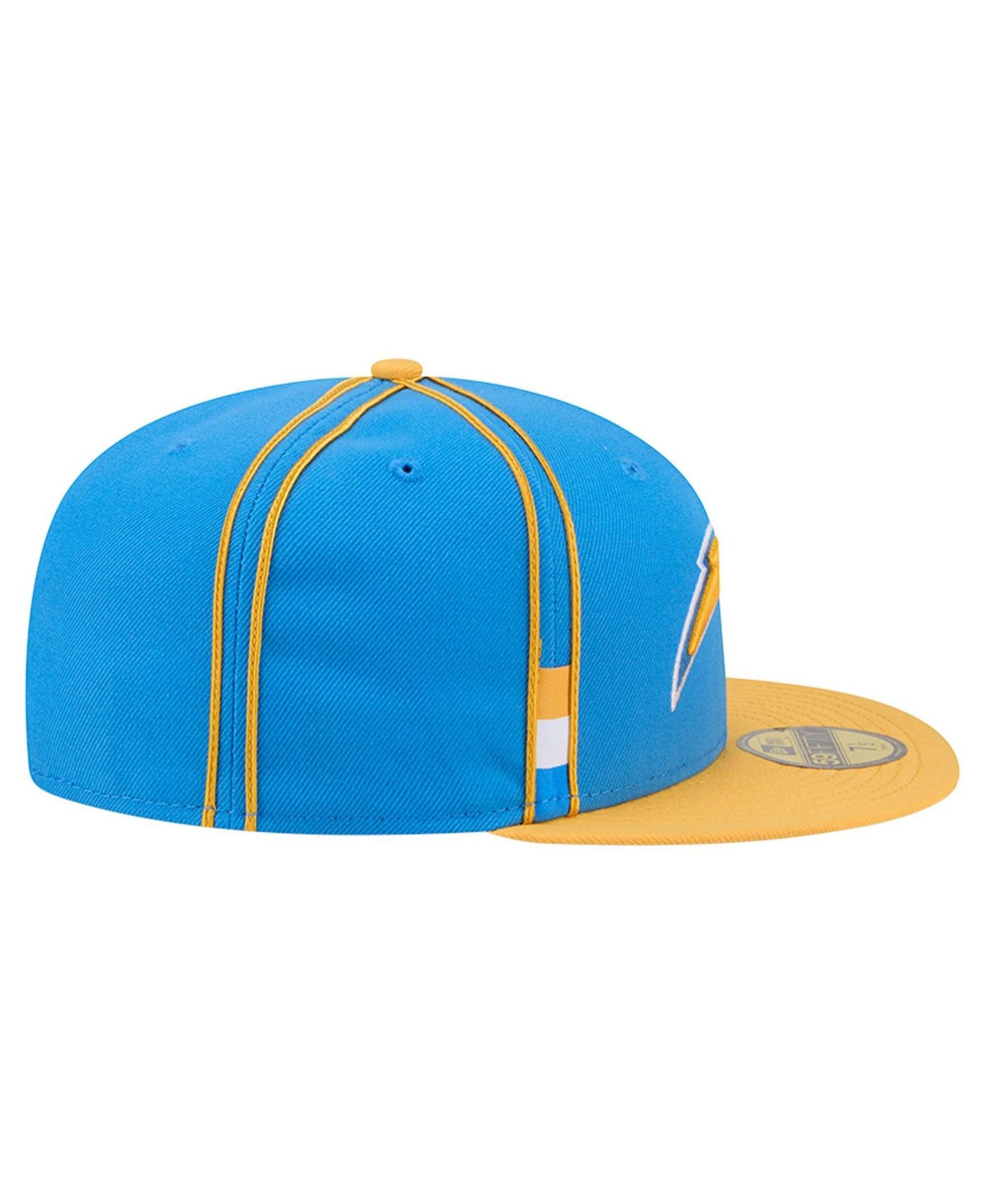 Мужская кепка New Era Powder Blue Los Angeles Chargers Soutache 59FIFTY Fitted Hat — фото 6