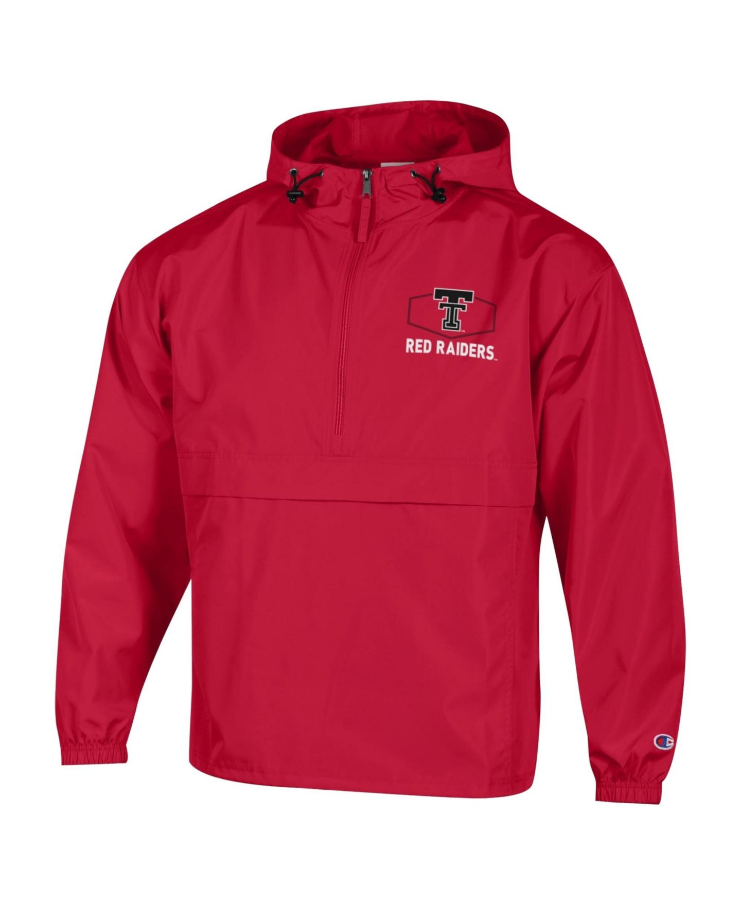 Мужская куртка Champion Red Texas Tech Red Raiders Delay Packable Half-Zip — фото 2
