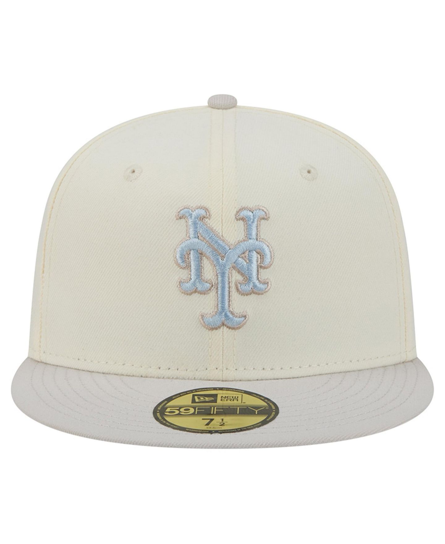 Мужская кепка New Era Natural New York Mets Crisp Equinox World Series 59FIFTY Fitted Hat — фото 2