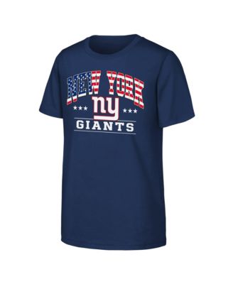 Big Boys and Girls  Navy New York Giants Americana Arch T-Shirt
